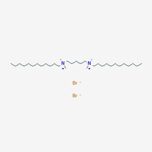 molecular formula C33H72Br2N2 B2841739 N1,N5-Didodecyl-N1,N1,N5,N5-tetramethylpentane-1,5-diaminium bromide CAS No. 18464-25-0