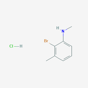 molecular formula C8H11BrClN B2841774 2-Bromo-N,3-dimethylaniline;hydrochloride CAS No. 2567495-01-4
