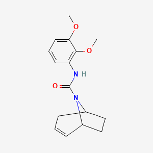 molecular formula C16H20N2O3 B2841775 N-(2,3-Dimethoxyphenyl)-8-azabicyclo[3.2.1]oct-2-ene-8-carboxamide CAS No. 1797643-44-7