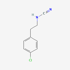 molecular formula C9H9ClN2 B2841927 [2-(4-Chlorophenyl)ethyl](cyano)amine CAS No. 1247372-60-6