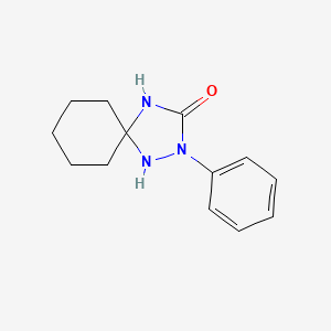 molecular formula C13H17N3O B2842027 2-Phenyl-1,2,4-triazaspiro[4.5]decan-3-one CAS No. 73150-79-5