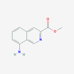 molecular formula C11H10N2O2 B2842096 Methyl 8-aminoisoquinoline-3-carboxylate CAS No. 1989672-38-9