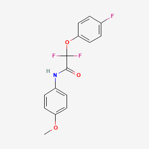 2,2-difluoro-2-(4-fluorophenoxy)-N-(4-methoxyphenyl)acetamide