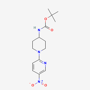 tert-Butyl 1-(5-nitropyridine-2-yl)piperidine-4-ylcarbamate