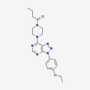 1-(4-(3-(4-ethoxyphenyl)-3H-[1,2,3]triazolo[4,5-d]pyrimidin-7-yl)piperazin-1-yl)butan-1-one