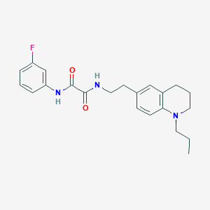 N1-(3-fluorophenyl)-N2-(2-(1-propyl-1,2,3,4-tetrahydroquinolin-6-yl)ethyl)oxalamide
