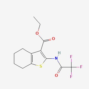 Ethyl 2-[(trifluoroacetyl)amino]-4,5,6,7-tetrahydro-1-benzothiophene-3-carboxylate