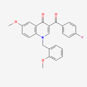 3-(4-fluorobenzoyl)-6-methoxy-1-(2-methoxybenzyl)quinolin-4(1H)-one