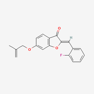 (Z)-2-(2-fluorobenzylidene)-6-((2-methylallyl)oxy)benzofuran-3(2H)-one