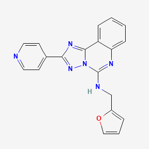 molecular formula C19H14N6O B2842200 N-[(furan-2-yl)methyl]-2-(pyridin-4-yl)-[1,2,4]triazolo[1,5-c]quinazolin-5-amine CAS No. 902944-81-4