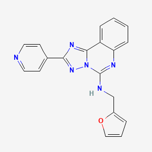 N-(furan-2-ylmethyl)-2-pyridin-4-yl-[1,2,4]triazolo[1,5-c]quinazolin-5-amine