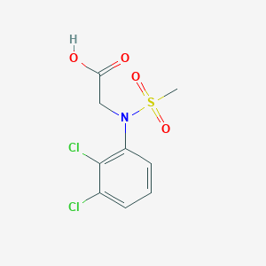molecular formula C9H9Cl2NO4S B2842284 N-(2,3-dichlorophenyl)-N-(methylsulfonyl)glycine CAS No. 432003-31-1
