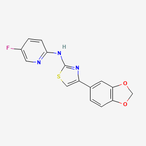 molecular formula C15H10FN3O2S B2842295 C15H10FN3O2S CAS No. 1251584-25-4