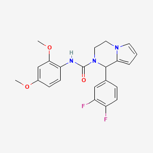 1-(3,4-difluorophenyl)-N-(2,4-dimethoxyphenyl)-3,4-dihydropyrrolo[1,2-a]pyrazine-2(1H)-carboxamide