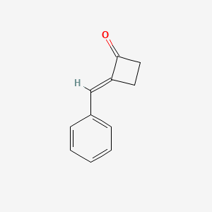 molecular formula C11H10O B2842371 (2E)-2-(phenylmethylidene)cyclobutan-1-one CAS No. 208652-65-7