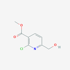 molecular formula C8H8ClNO3 B2842381 Methyl 2-chloro-6-(hydroxymethyl)nicotinate CAS No. 1168091-15-3