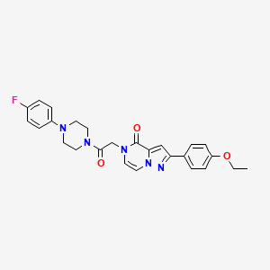 2-(4-ethoxyphenyl)-5-(2-(4-(4-fluorophenyl)piperazin-1-yl)-2-oxoethyl)pyrazolo[1,5-a]pyrazin-4(5H)-one