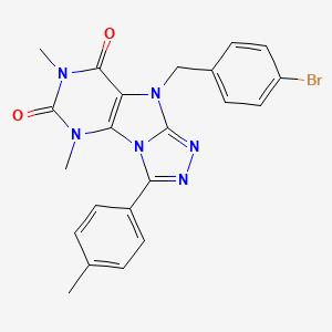 9-(4-bromobenzyl)-5,7-dimethyl-3-(p-tolyl)-5H-[1,2,4]triazolo[4,3-e]purine-6,8(7H,9H)-dione