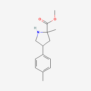 Methyl 2-methyl-4-(4-methylphenyl)pyrrolidine-2-carboxylate