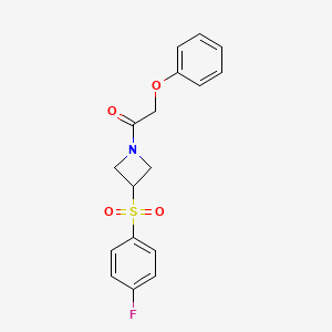 1-(3-((4-Fluorophenyl)sulfonyl)azetidin-1-yl)-2-phenoxyethanone