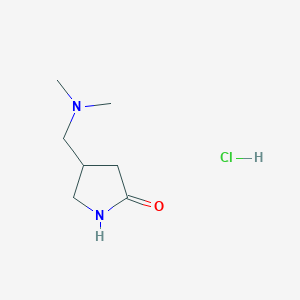 molecular formula C7H15ClN2O B2842410 4-((Dimethylamino)methyl)pyrrolidin-2-one hcl CAS No. 2247106-79-0