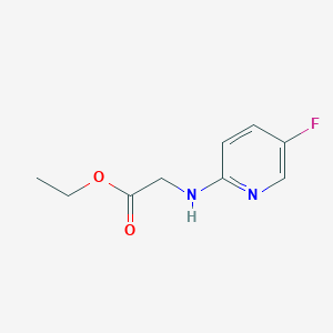 molecular formula C9H11FN2O2 B2842460 Ethyl 2-[(5-fluoropyridin-2-yl)amino]acetate CAS No. 1305814-06-5