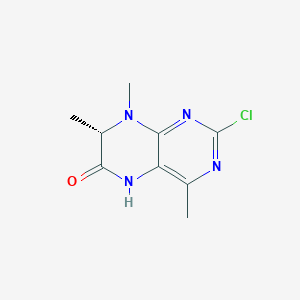 molecular formula C9H11ClN4O B2842464 (7S)-2-chloro-4,7,8-trimethyl-5,6,7,8-tetrahydropteridin-6-one CAS No. 2379583-81-8