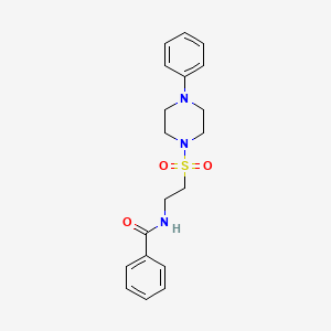molecular formula C19H23N3O3S B2842467 N-(2-((4-phenylpiperazin-1-yl)sulfonyl)ethyl)benzamide CAS No. 899955-86-3