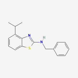 molecular formula C17H18N2S B2842553 N-benzyl-4-(propan-2-yl)-1,3-benzothiazol-2-amine CAS No. 743457-05-8