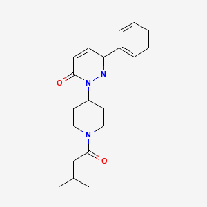 B2842569 2-[1-(3-Methylbutanoyl)piperidin-4-yl]-6-phenylpyridazin-3-one CAS No. 2379985-41-6
