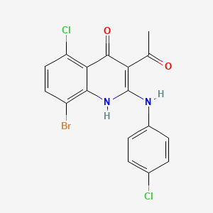 molecular formula C17H11BrCl2N2O2 B2842640 KSI-3716 
