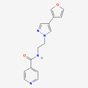 molecular formula C15H14N4O2 B2842647 N-(2-(4-(furan-3-yl)-1H-pyrazol-1-yl)ethyl)isonicotinamide CAS No. 2034376-00-4
