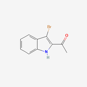 molecular formula C10H8BrNO B2842667 1-(3-bromo-1H-indol-2-yl)ethanone CAS No. 94319-14-9