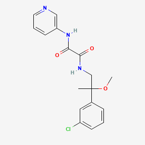 molecular formula C17H18ClN3O3 B2842684 N1-(2-(3-chlorophenyl)-2-methoxypropyl)-N2-(pyridin-3-yl)oxalamide CAS No. 1795302-51-0