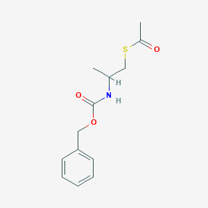 molecular formula C13H17NO3S B2842692 benzyl N-[1-(acetylsulfanyl)propan-2-yl]carbamate CAS No. 1380510-35-9