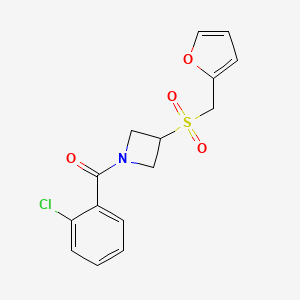 (2-Chlorophenyl)(3-((furan-2-ylmethyl)sulfonyl)azetidin-1-yl)methanone