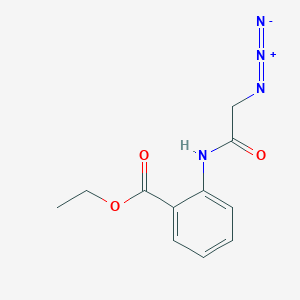 molecular formula C11H12N4O3 B2842826 Ethyl 2-[(azidoacetyl)amino]benzoate CAS No. 1325306-74-8