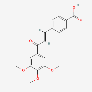 (E)-4-(3-oxo-3-(3,4,5-trimethoxyphenyl)prop-1-en-1-yl)benzoic acid