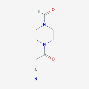 molecular formula C8H11N3O2 B2842831 3-(4-Formylpiperazin-1-yl)-3-oxopropanenitrile CAS No. 733030-87-0