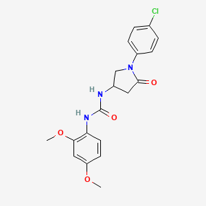 1-(1-(4-Chlorophenyl)-5-oxopyrrolidin-3-yl)-3-(2,4-dimethoxyphenyl)urea