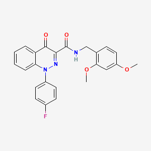 N~3~-(2,4-dimethoxybenzyl)-1-(4-fluorophenyl)-4-oxo-1,4-dihydro-3-cinnolinecarboxamide