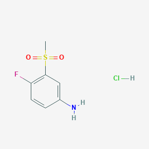 4-Fluoro-3-methanesulfonylaniline hydrochloride