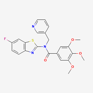 N-(6-fluorobenzo[d]thiazol-2-yl)-3,4,5-trimethoxy-N-(pyridin-3-ylmethyl)benzamide