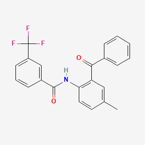 B2842840 N-(2-benzoyl-4-methylphenyl)-3-(trifluoromethyl)benzamide CAS No. 330190-01-7
