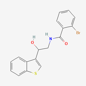 molecular formula C17H14BrNO2S B2842841 N-[2-(1-benzothiophen-3-yl)-2-hydroxyethyl]-2-bromobenzamide CAS No. 2034406-18-1