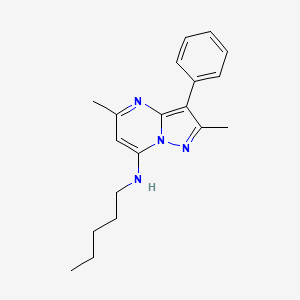 2,5-dimethyl-N-pentyl-3-phenylpyrazolo[1,5-a]pyrimidin-7-amine