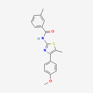 N-[4-(4-methoxyphenyl)-5-methyl-1,3-thiazol-2-yl]-3-methylbenzamide
