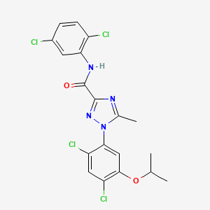1-(2,4-dichloro-5-isopropoxyphenyl)-N-(2,5-dichlorophenyl)-5-methyl-1H-1,2,4-triazole-3-carboxamide