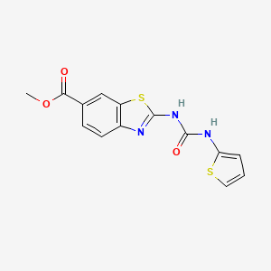 Methyl 2-(3-(thiophen-2-yl)ureido)benzo[d]thiazole-6-carboxylate