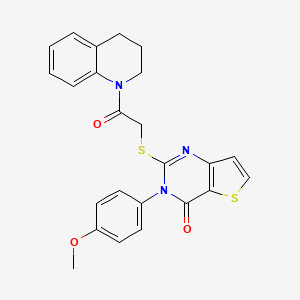 2-((2-(3,4-dihydroquinolin-1(2H)-yl)-2-oxoethyl)thio)-3-(4-methoxyphenyl)thieno[3,2-d]pyrimidin-4(3H)-one
